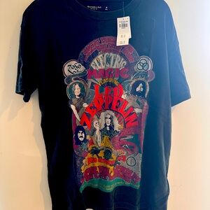 Abercrombie & Fitch Soft AF Led Zeppelin Black Tee